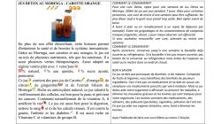 Fiche Jus Détox Carotte Orange